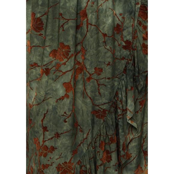 NWT Disturbia Witchfire Ruffle Midaxi Wrap Dress Size 6 - Picture 3 of 8